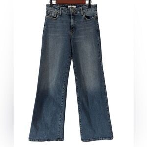 Fidelity Denim Kelli High Full Rise Wide Leg Talia Blue Jeans
